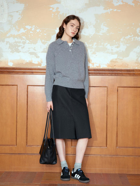 Corin Wool Polo Sweater